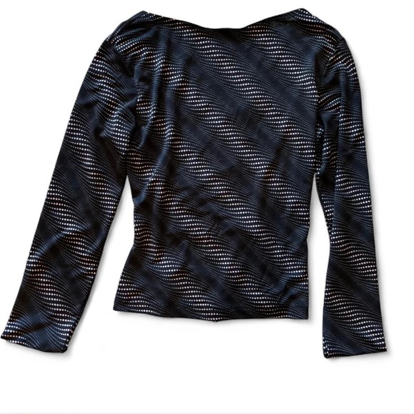 y2k Moa Moa black and pink long sleeve top - Picture 3 of 5